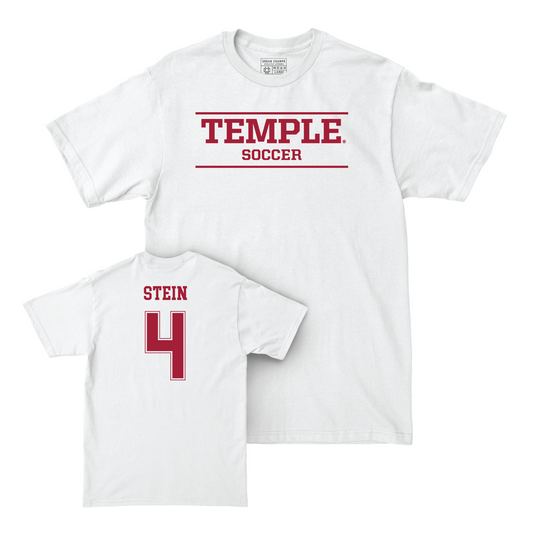 Women's Soccer White Classic Comfort Colors Tee - Anna-Lena Stein Youth Small