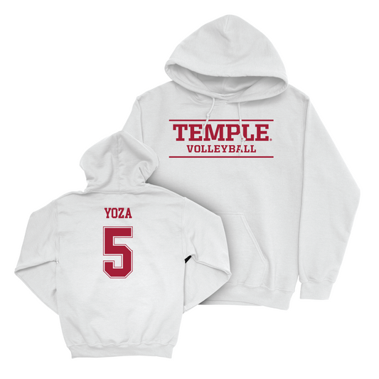 Women's Volleyball White Classic Hoodie - Alexis Yoza Youth Small