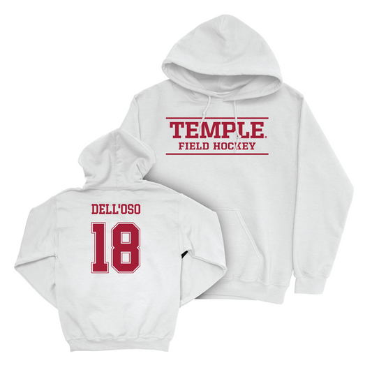 Women's Field Hockey White Classic Hoodie - Bella Dell'Oso Youth Small