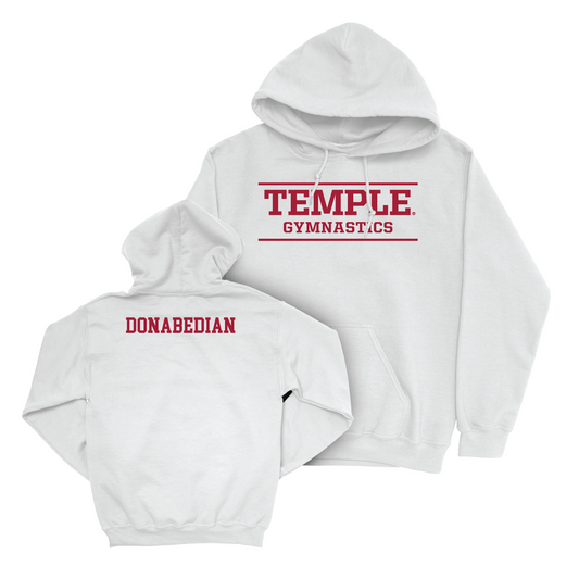 Women's Gymnastics White Classic Hoodie - Brooke Donabedian Youth Small
