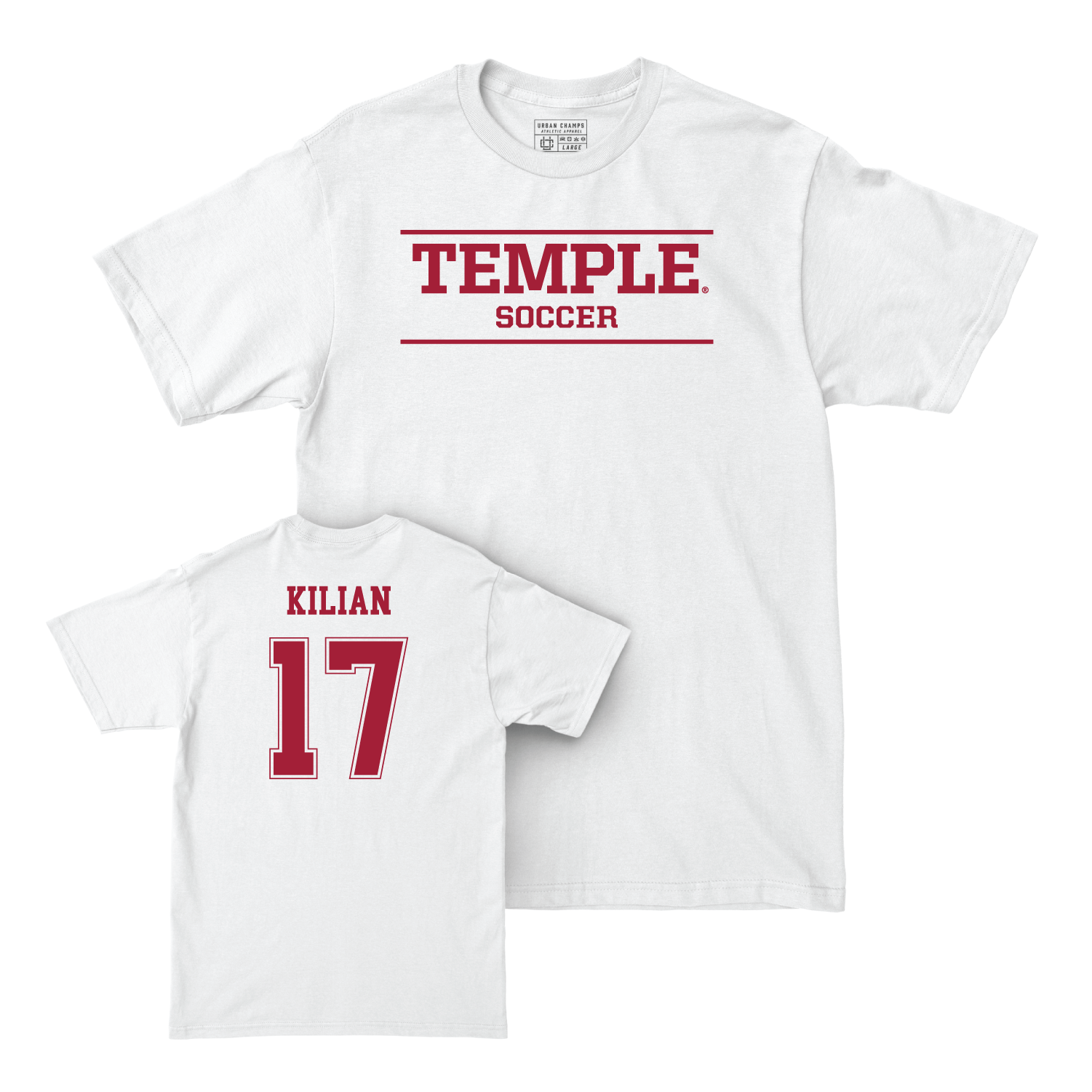Women's Soccer White Classic Comfort Colors Tee - Fiona Kilian Youth Small