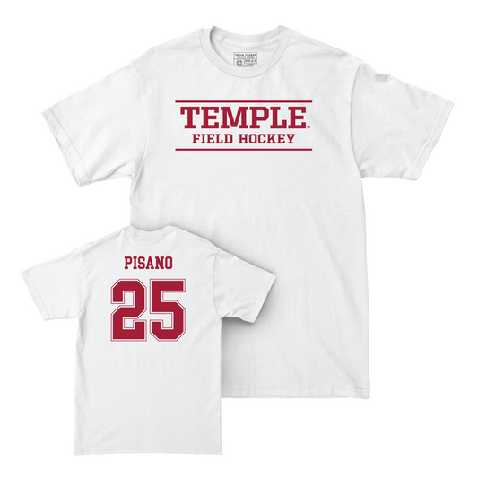 Women's Field Hockey White Classic Comfort Colors Tee - Isabella Pisano Youth Small
