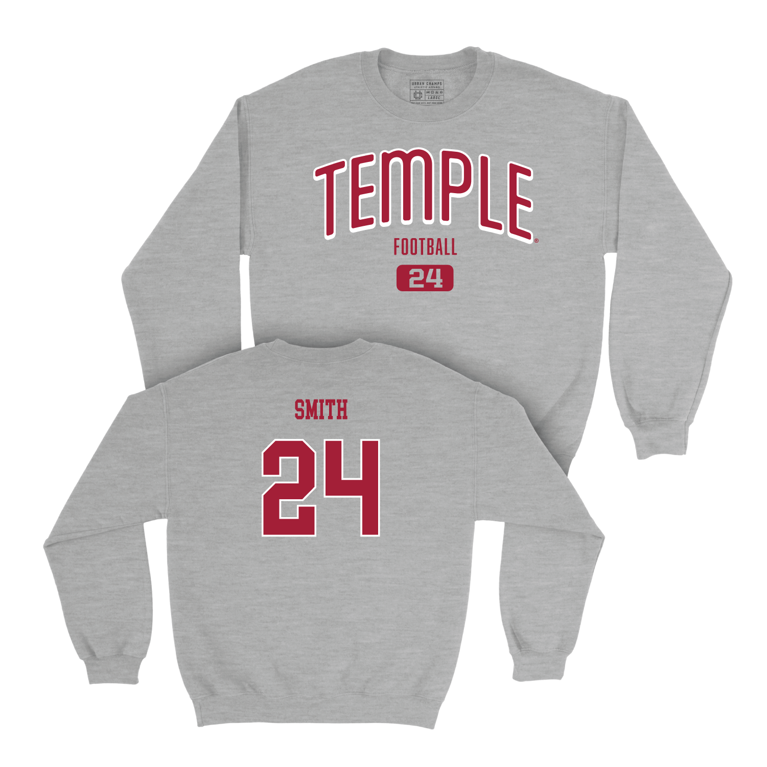 Football Sport Grey Arch Crew - Joquez Smith Youth Small