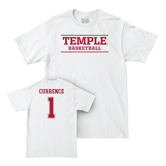 Women's Basketball White Classic Comfort Colors Tee - Kendall Currence Youth Small