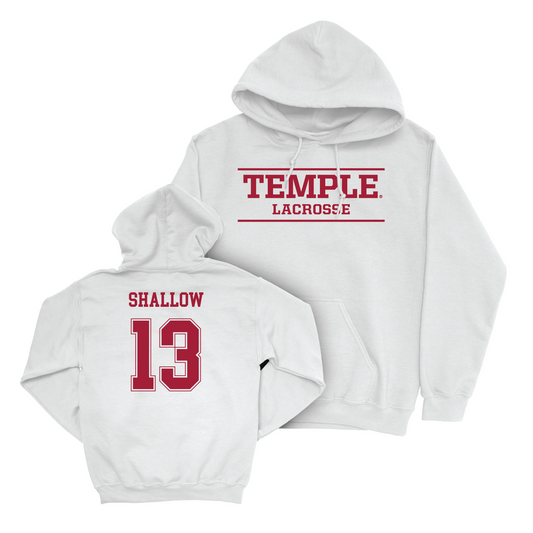 Women's Lacrosse White Classic Hoodie - Kathleen Shallow Youth Small