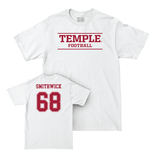Football White Classic Comfort Colors Tee - Kevin Smithwick Youth Small