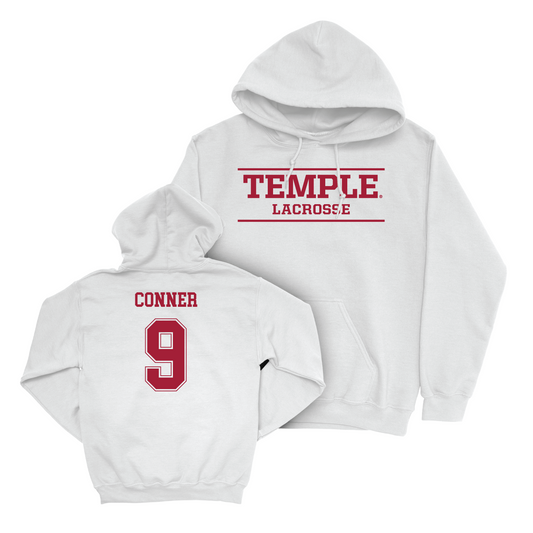 Women's Lacrosse White Classic Hoodie - Laura Conner Youth Small