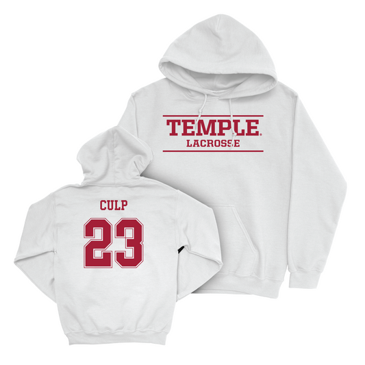 Women's Lacrosse White Classic Hoodie - Lexi Culp Youth Small