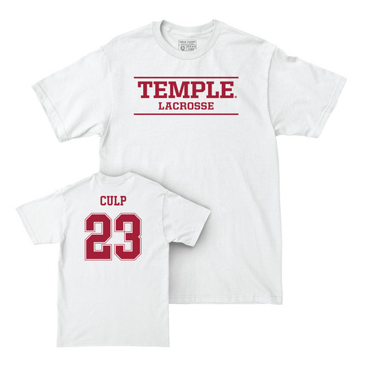 Women's Lacrosse White Classic Comfort Colors Tee - Lexi Culp Youth Small