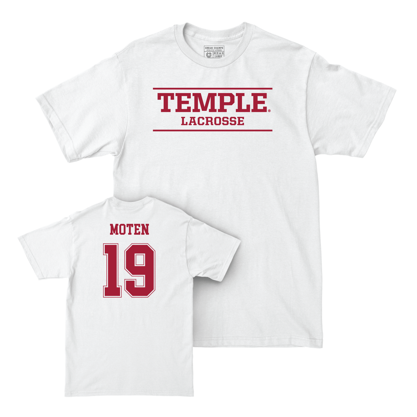 Women's Lacrosse White Classic Comfort Colors Tee - Madison Moten Youth Small