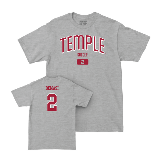 Women's Soccer Sport Grey Arch Tee - Natalie Demasi Youth Small