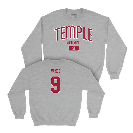 Women's Volleyball Sport Grey Arch Crew - Olivia Vance Youth Small