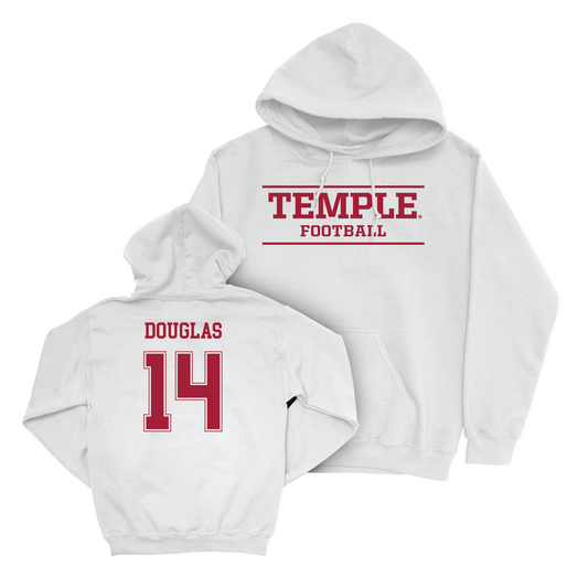 Football White Classic Hoodie - Tyler Douglas Youth Small