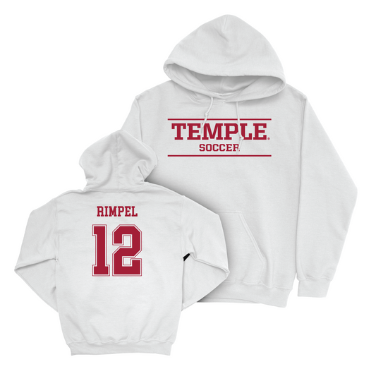 Men's Soccer White Classic Hoodie - Xavier Rimpel Youth Small