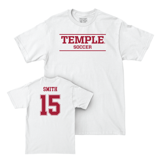 Women's Soccer White Classic Comfort Colors Tee - Yazmeen Smith Youth Small