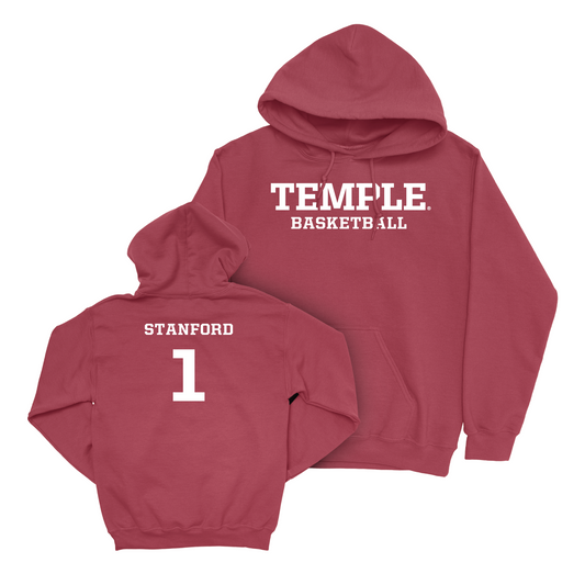 Men's Basketball Crimson Staple Hoodie - Zion Stanford Youth Small