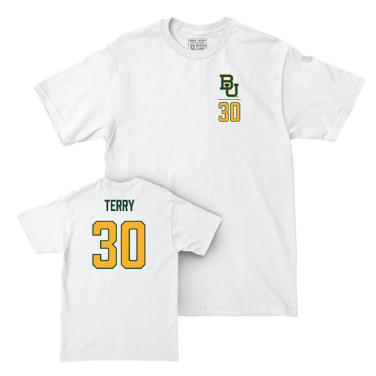 Baylor Women's Soccer White Logo Comfort Colors Tee  - Haven Terry