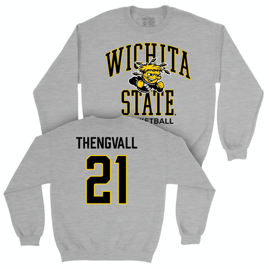 Wichita State Men's Basketball Sport Grey Classic Crew  - Henry Thengvall