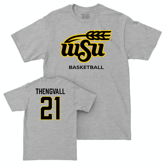 Wichita State Men's Basketball Sport Grey Stacked Tee  - Henry Thengvall