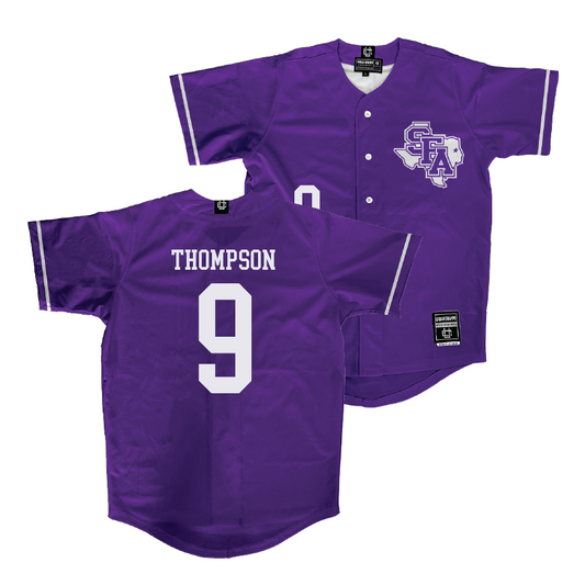 SFA Baseball Purple Jersey - Julian Thompson | #9