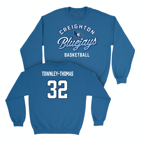Creighton Men's Basketball Blue Script Crew - Josh Townley-Thomas