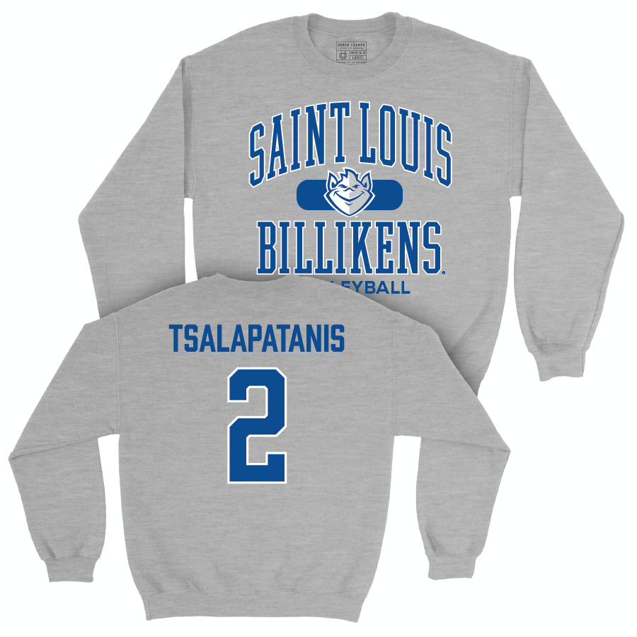 Saint Louis Women's Volleyball Sport Grey Classic Crew  - Athena Tsalapatanis