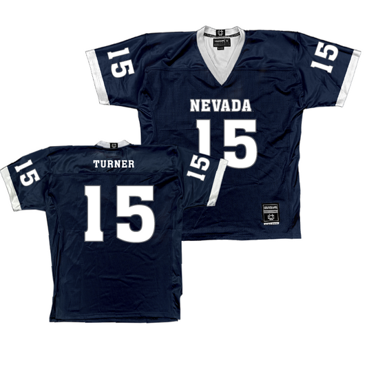 Nevada Navy Football Jersey - Bishop Turner | #15