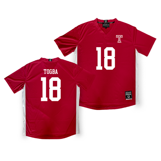 Temple Cherry Women's Soccer Jersey - Ayana Togba | #18