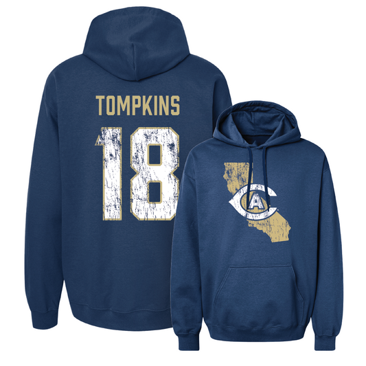 UC Davis Football Navy State Hoodie - Trent Tompkins