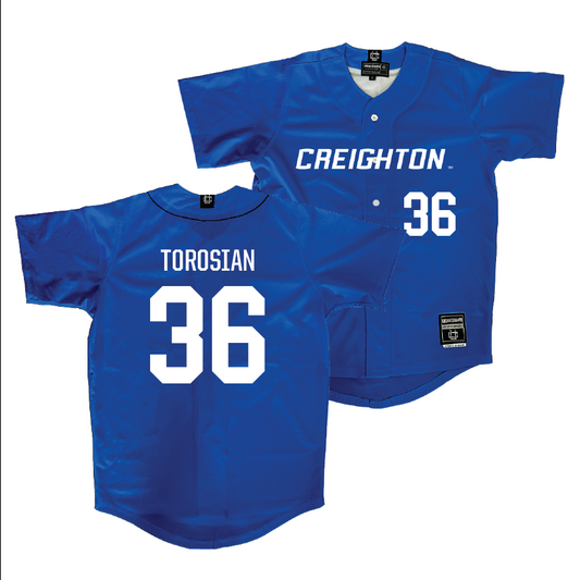 Creighton Baseball Blue Jersey  - Jack Torosian
