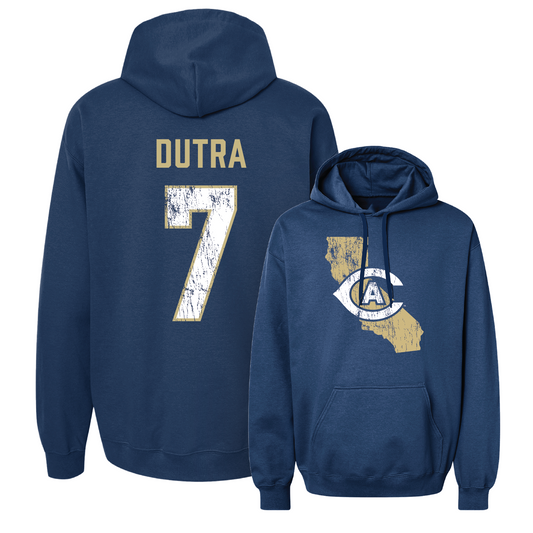 Navy Men's Soccer State Hoodie Youth Small / Andrew Dutra | #7