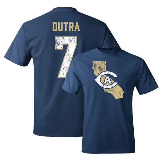 Navy Men's Soccer State Tee Youth Small / Andrew Dutra | #7