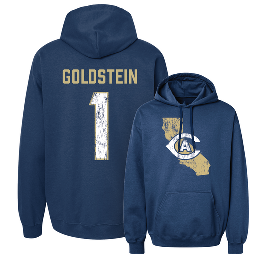 Navy Women's Soccer State Hoodie Youth Small / Caeley Goldstein | #1