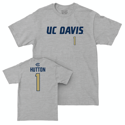 UC Davis Football Sport Grey Aggies Tee - CJ Hutton | #1 Small