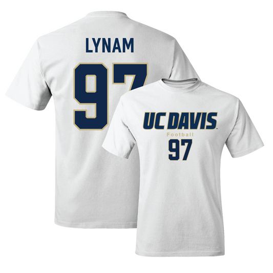 White Football Classic Comfort Colors Tee 2 Youth Small / Clayton Lynam | #97