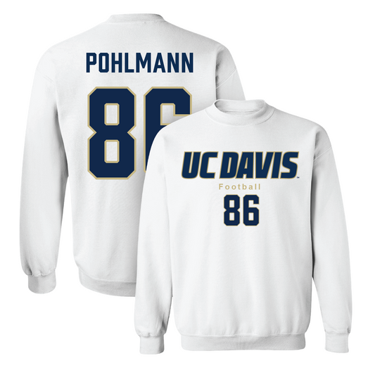 White Football Classic Crew 3 Youth Small / Franz Pohlmann | #86