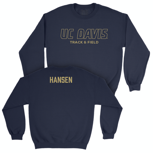 UC Davis Men's Track & Field Navy Club Crew - Harrison Hansen Small