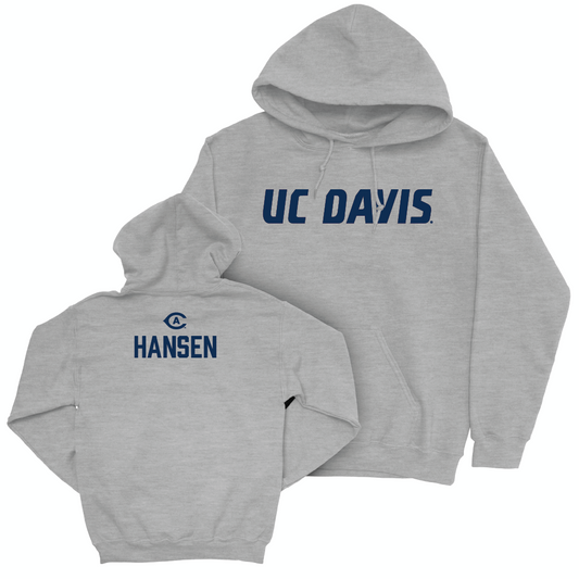 UC Davis Men's Track & Field Sport Grey Aggies Hoodie - Harrison Hansen Small