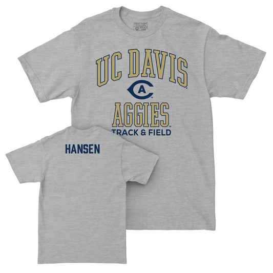 UC Davis Men's Track & Field Sport Grey Classic Tee - Harrison Hansen Small