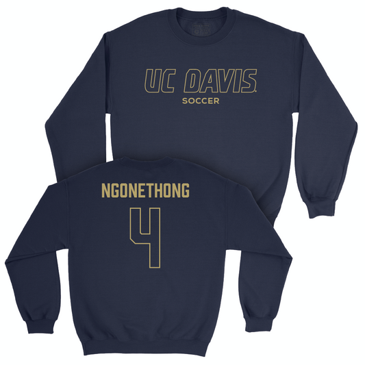 UC Davis Men's Soccer Navy Club Crew - Ian Ngonethong | #4 Small