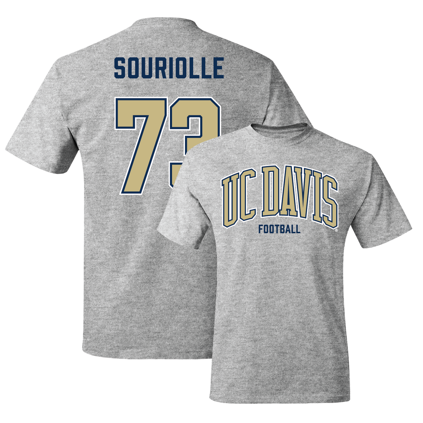 Sport Grey Football Arch Tee 3 Youth Small / Izaiah Souriolle | #73