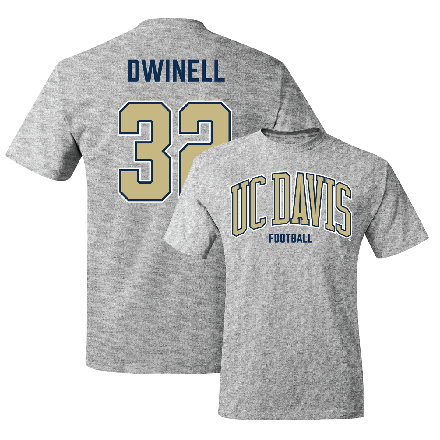 Sport Grey Football Arch Tee 3 Youth Small / Justin Dwinell | #32