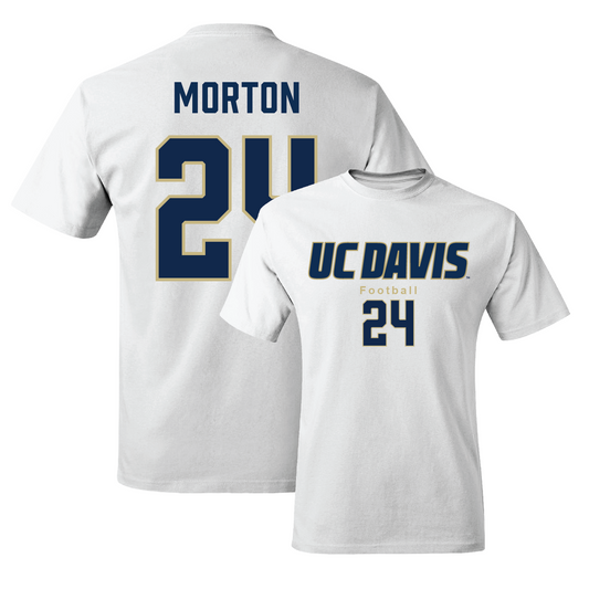 White Football Classic Comfort Colors Tee 3 Youth Small / Jack Morton | #24