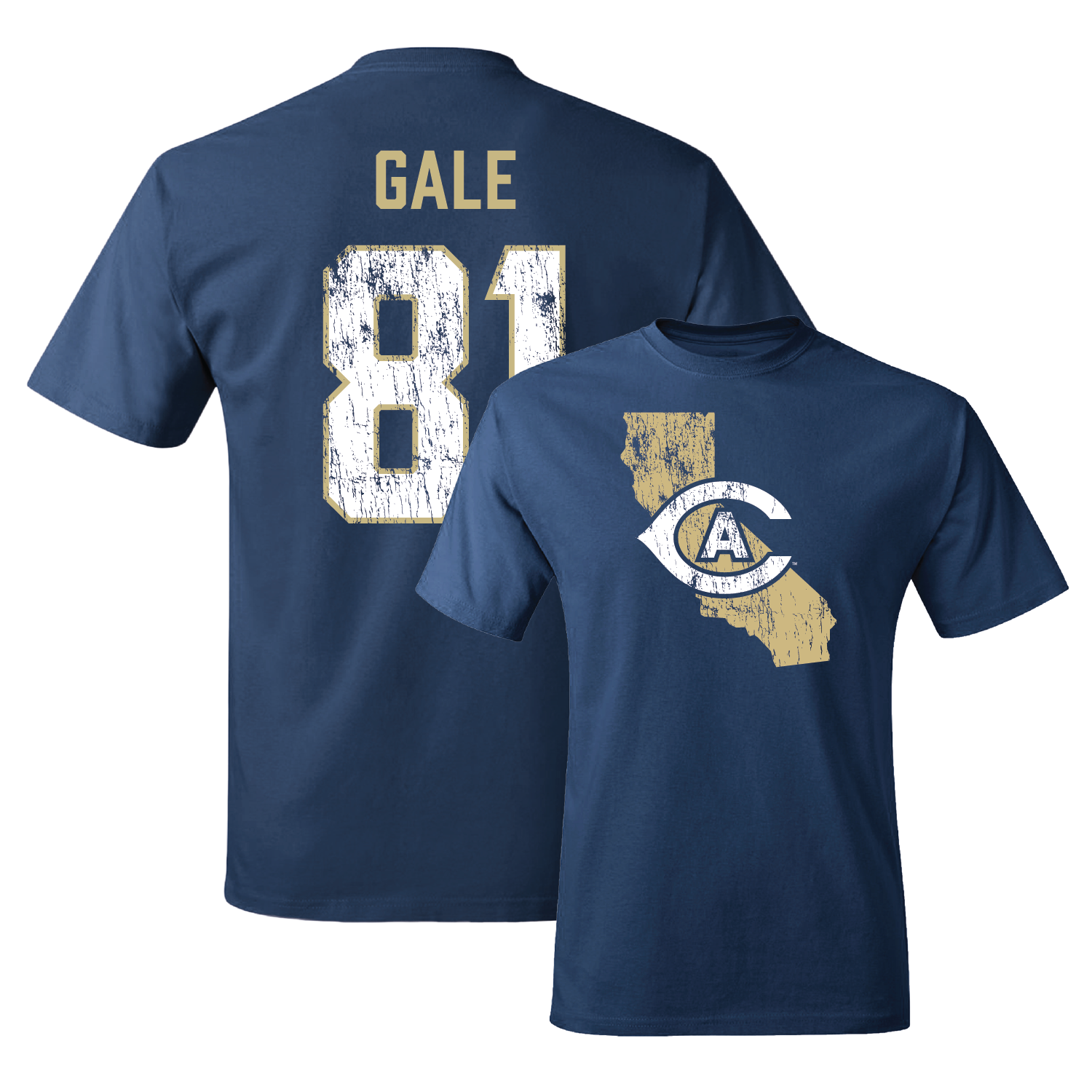 Navy Football State Tee 3 Youth Small / Joshua Gale | #81