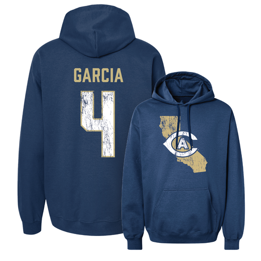 Navy Women's Soccer State Hoodie Youth Small / Kylie Garcia | #4