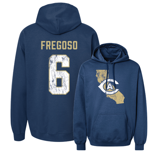 Navy Women's Soccer State Hoodie Youth Small / Leslie Fregoso | #6
