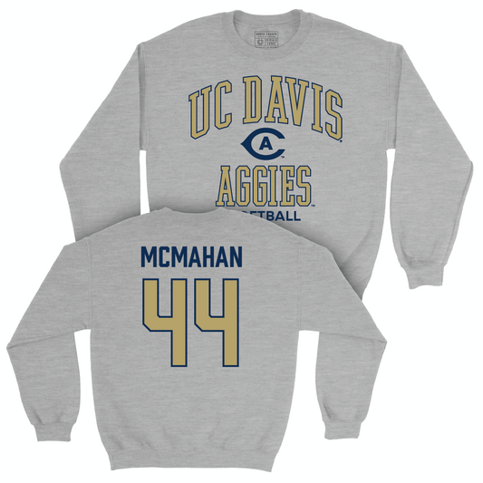 UC Davis Softball Sport Grey Classic Crew - Libbie McMahan | #44 Small