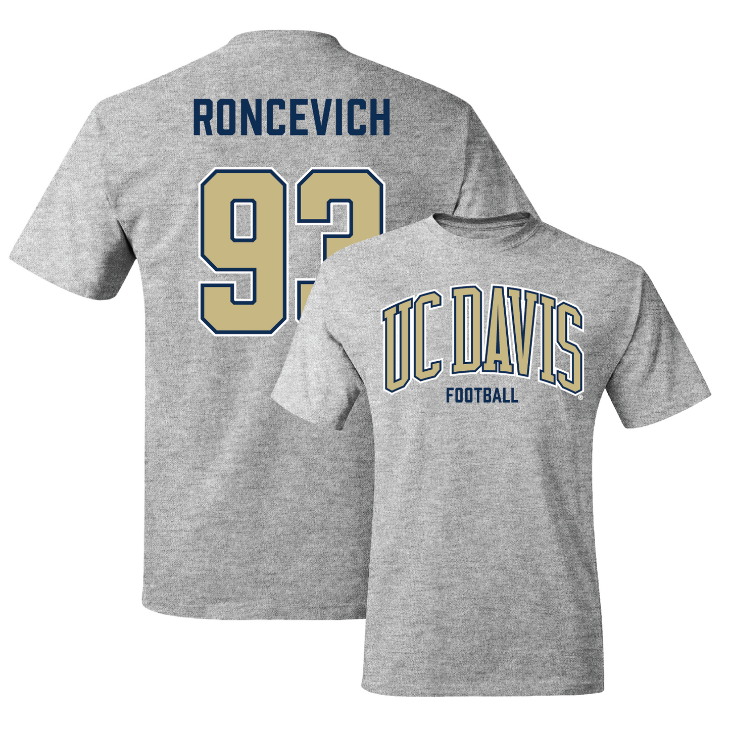 Sport Grey Football Arch Tee 3 Youth Small / Luke Roncevich | #93