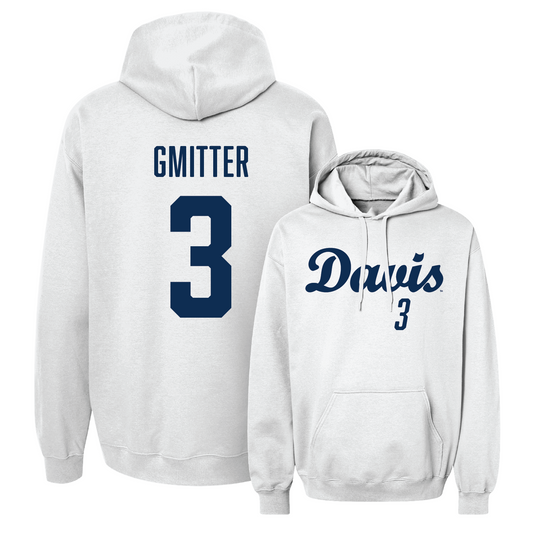 White Women's Soccer Script Hoodie Youth Small / Madeline Gmitter | #3
