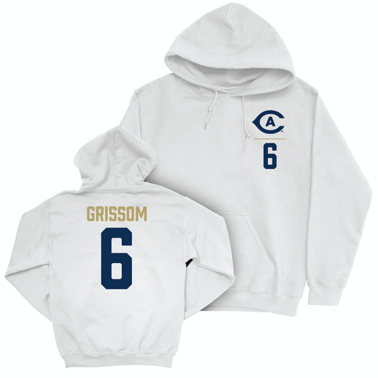 UC Davis Softball White Logo Hoodie - Maddie Grissom | #6 Small